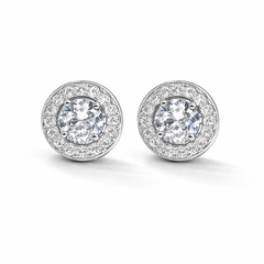 Silver CZ Stone With Round Solitaire Topz