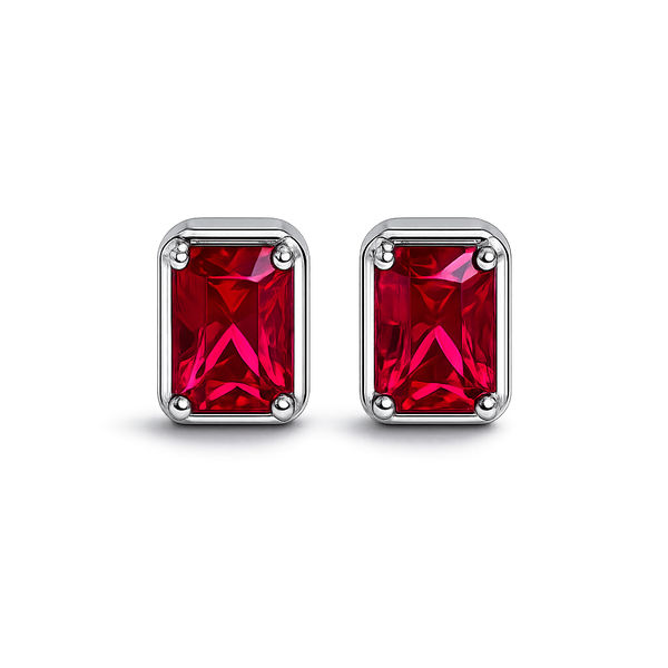 Silver Ruby solitaire Top