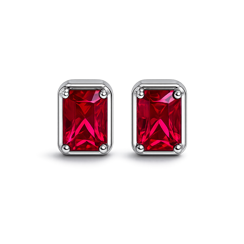 Silver Ruby solitaire Top